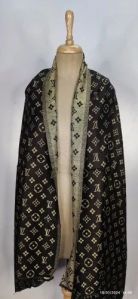 Ladies Black Printed Modal Stole