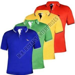 Cotton Boys Multicolor Plain T-Shirt, Sleeve Style : Half Sleeves