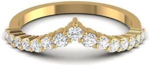 Ladies Curved Diamond Ring