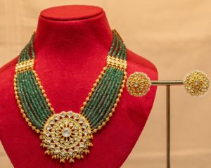 Kundan Polki Pendant Set