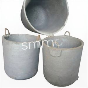 Polished Cast Iron Crucible, Color : Grey