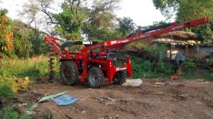 Massey Ferguson Tractor Fitted Pole erection And Post Hole Digger