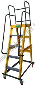 Color Coated FRP Movable Platform Ladder