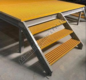 FRP Staircase Grating, Color : Yellow