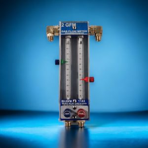 BU Brass Powder Coated 2GFM Flow Meter, Color : Grey Blue