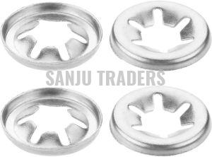 Polished Metal Automotive Star Washers, Shape : Round