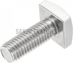 Polished Metal Machinery Square Bolts, Color : Grey