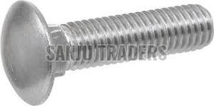 Polished Metal Tractor Carriage Bolts, Shape : Round