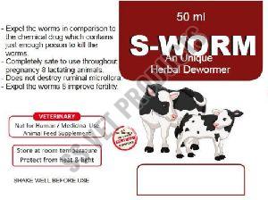 S-worm Animal Feed Supplement, Packaging Type : Bottle