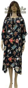 Round Neck Printed Ladies Hand Embroidery Kaftan, Specialities : Comfortable