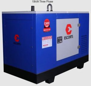 10kVA Three Phase Escorts Diesel Generator, Weight : 600Kg