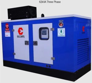 62.5 kVA Three Phase Escorts Diesel Generator