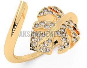 Natural Adjustable Leaf Design Ring, Gender : Female