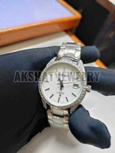 Round Gorgeous Moissanite Diamond Studded Watch, Gender : Male