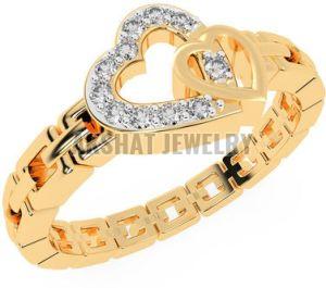 Twin Heart Diamond Ring