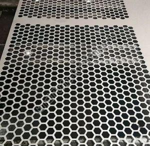 MS Hexagonal Perforated Sheet For Fencing