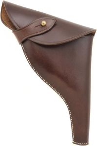 Plain Leather Brown Revolver Holster