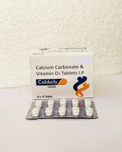 Caldaily Tablets, Packaging Type : Blister, Packaging Size : 10*10