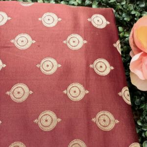 Brown Gajji Silk Fabric