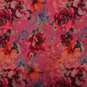 Cerise Pink Georgette Fabric