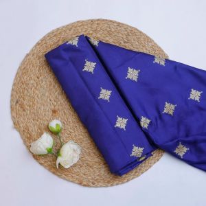 Dark Blue Silk Fabric