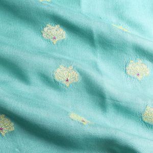 Pastel Seafoam Green Silk Fabric