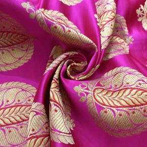 Rani Pink Gajji Silk Fabric