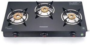 3 Burner Elite - Glass Top Gas Stove - Sowbaghya