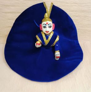 Laddu Gopal Velvet Plain Base Dress