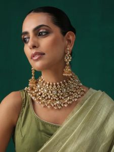 Rani Woman Kundan Necklace Set Collar Style