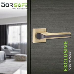 Zinc Rh-010 Rose Door Handles 52mm, 55mm & Round