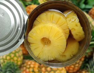 Canned Pineapple, Color : Yellow