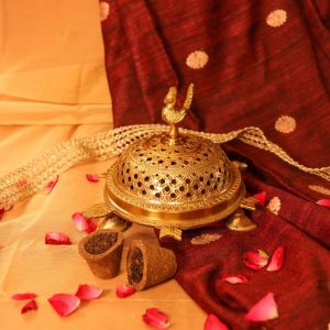 Peacock Turtle Brass Dhuni