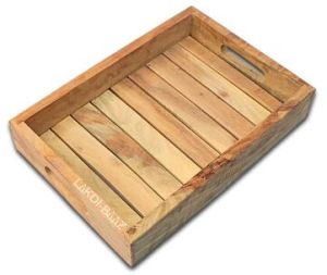 Premium Wooden Serving Tray Small Natural(7 X 10 Inch)