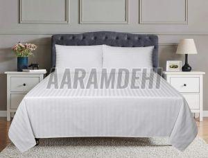 Plain Dyed Cotton White Bed Sheet Multisizes, Technics : Handmade For Wedding, Lodge, House, Picnic