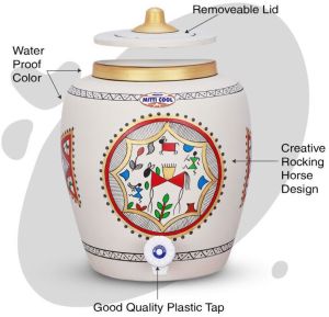 Clay Water Pot 11 Litre Rocking Horse Design