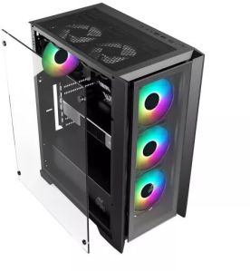 Ant Esports ICE-170TG Black Gaming CPU Cabinet