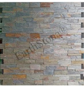 Black Multi Khaag Natural Stone Cladding