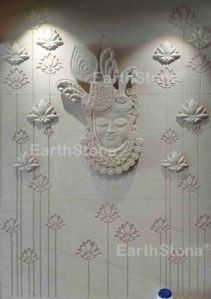 Lotus Flower Carving Wall Design