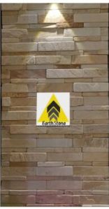 Yellow Light Smooth Finish Natural Stone Wall Cladding