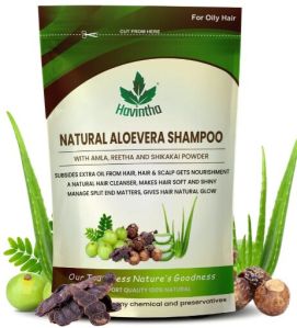 Natural Amla Reetha Shikakai and Aloevera Powder Shampoo For Oily Hair