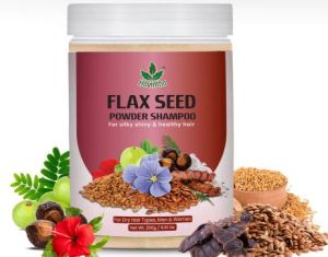 Unisex Natural Flax Seed Shampoo Powder For Hair Silky Shiny & Healthy Hair