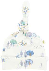 Arctic Trail  Style Neutral Knotted Beanie For Baby