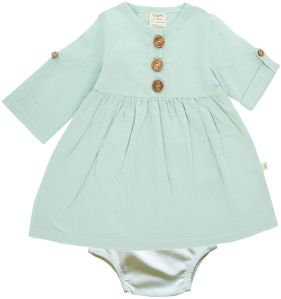 Olivia Dress Ocean Green Colour Baby Summer Dress