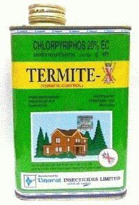 Termite X Chlorpyriphos 20% Ec Anti Termite Chemical