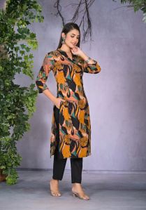 Womens Pure Cotton Printed Kurta Pant Set