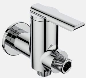 Dulcet Pioneer 2-Way Angular Stop Cock With Wall Flange For Bathroom