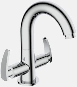 Grace Centre Hole Sink / Basin Mixer With Swinging Spout And Braided Hose