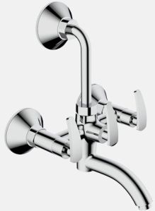 Grace Wall Mixer With Overhead Shower Arrangement And Long Bend Pipe And Wall Flange