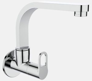 Sky Sink Cock With Swinging Spout And Wall Flange (Wall Mounted)